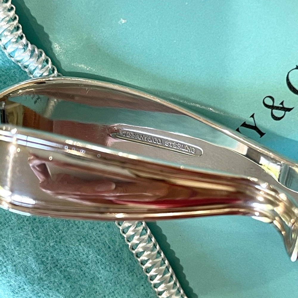 TIFFANY & Co BABY SPOON Mother Goose loop STERLING SILVER with box + pouch - Picture 4 of 15